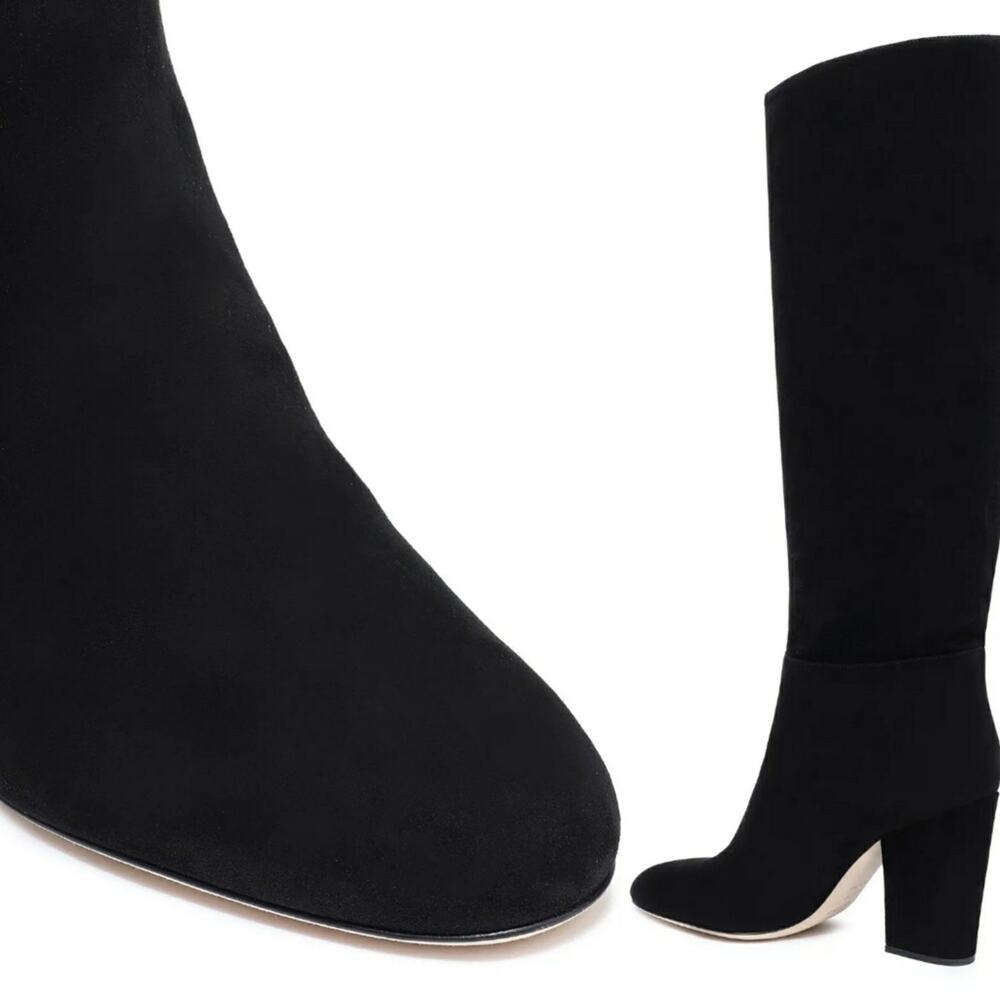 Sergio Rossi black Suede Knee high boots size 9 - Picture 3 of 5